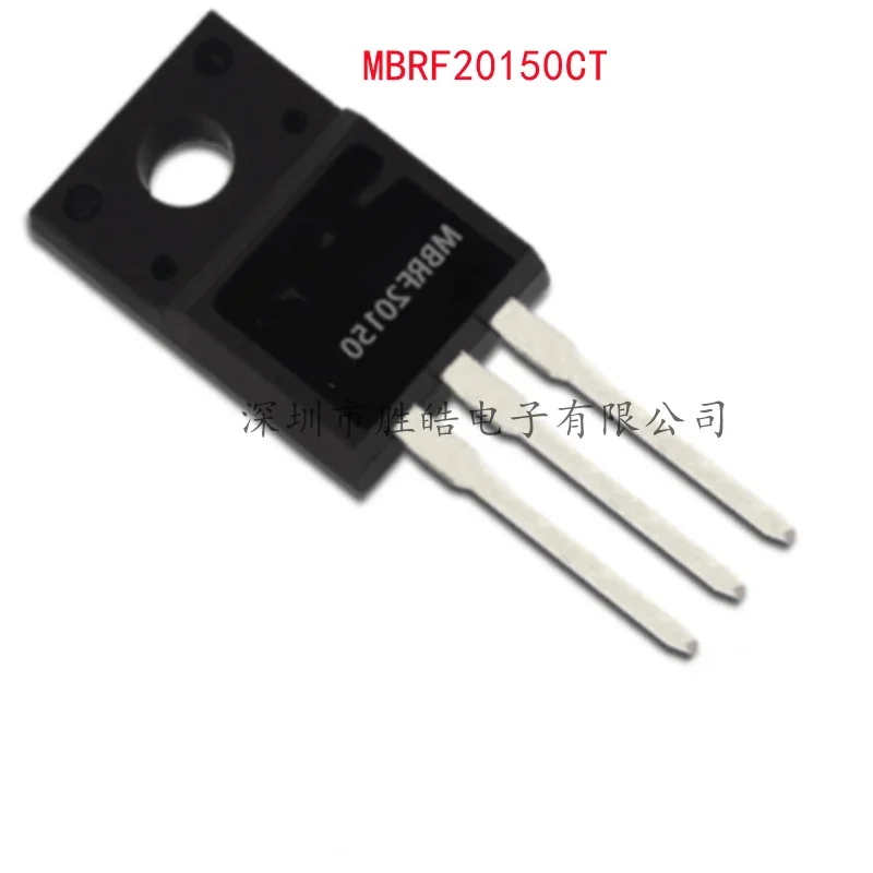 

(10PCS) NEW MBRF20150CT B20150G MBRF20150 20A150V Schottky Diode MBRF20150CT Straight TO-220F Integrated Circuit