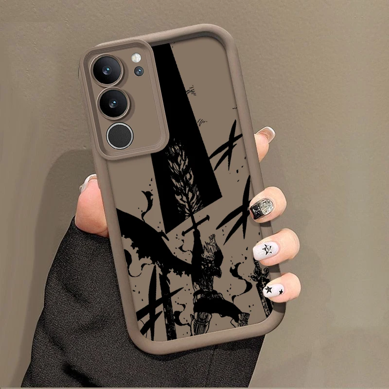 Cool B-oys Anime Black Clover For Samsung Galaxy A14 A15 A13 A12 A31 A73 A81 A71 A51 Core Lite Eye Ladder Phone Case