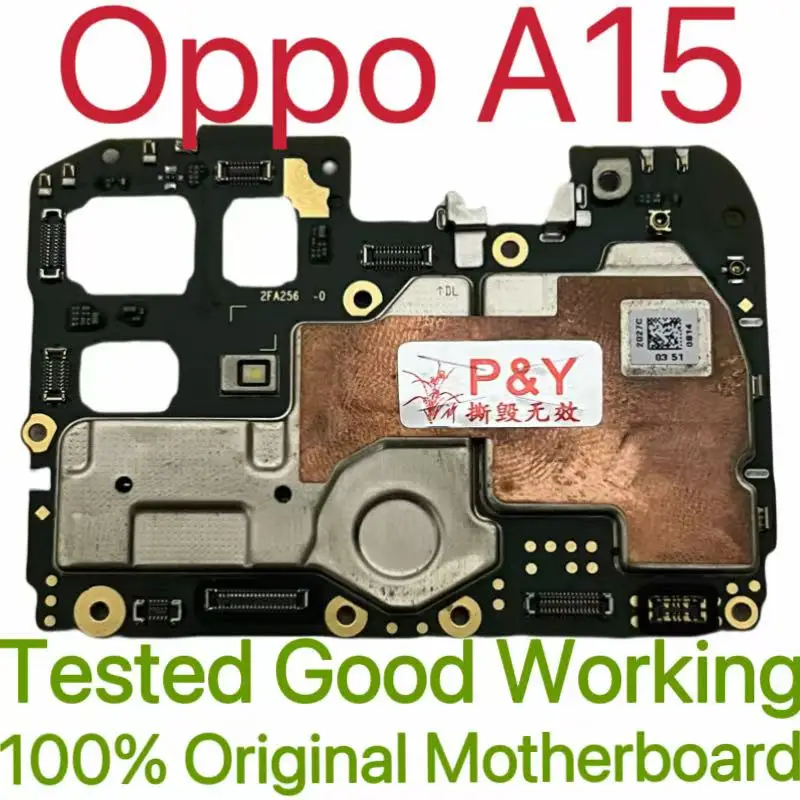 Global Version Original Unlocked Motherboard for Oppo A15 Good Work Fully Tested Circuit Plate Main Logic Board for Oppo A15