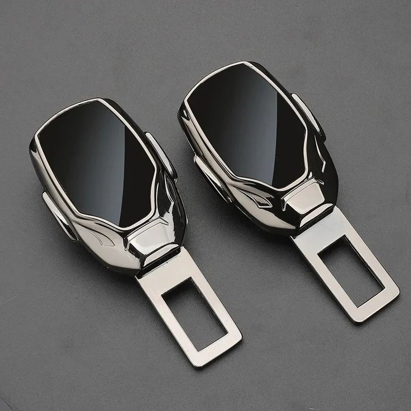 Car Seat Belt Extender Alloy Seatbelt Lock Buckle Plug Auto Seat Belt Fastener Converter One-click Release Interior Accessories