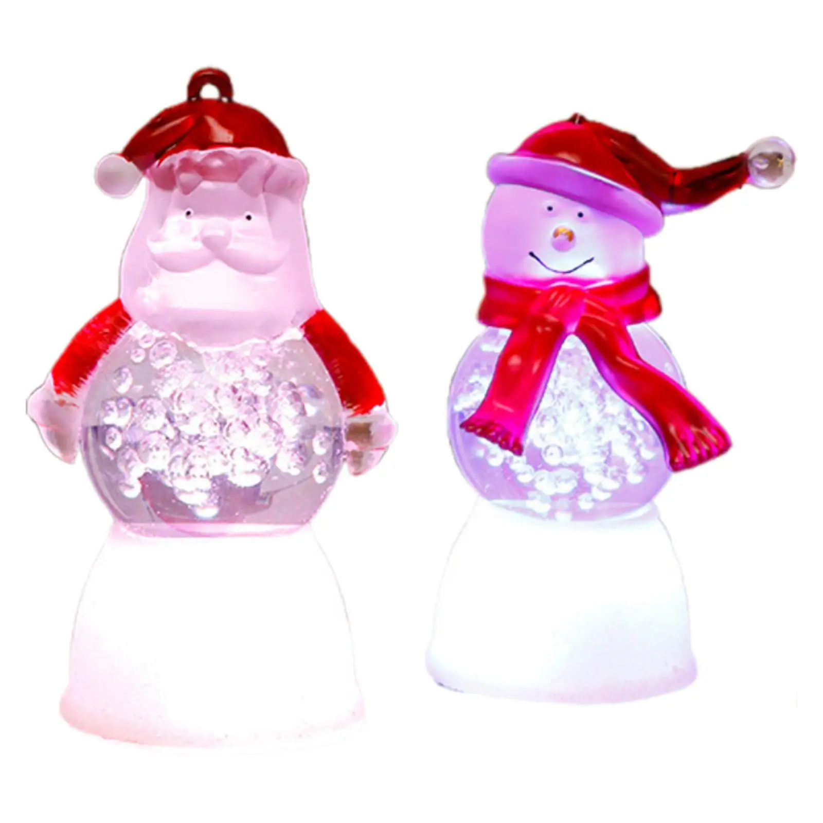 Lighted Christmas Figurine Desktop Ornament for Shelf Living Room Fireplace