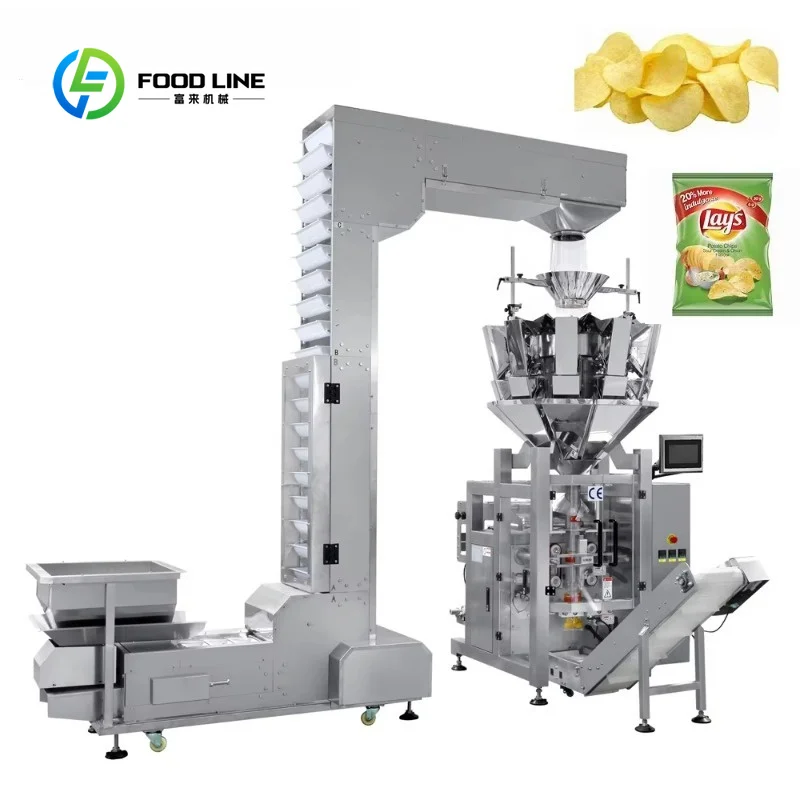 Customized High Precision Multihead Weigher Vertical FFS Packing Machine 50g To 500g For Mixed Nut Dried Fruit Dry Food Factory