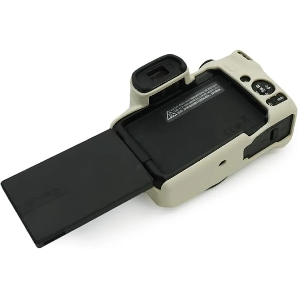 For Canon EOS R50 Soft Rubber Silicone Anti-Drop Camera Body Skin Protective Cover Storage Bag,