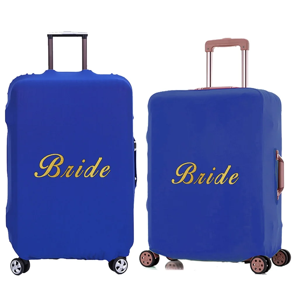 Luggage Cover Travel Suitcase Protective Cover for Trunk Case  18 '' -28 '' Foldable Light Elastic Suitcase Cover Bride  Pattern