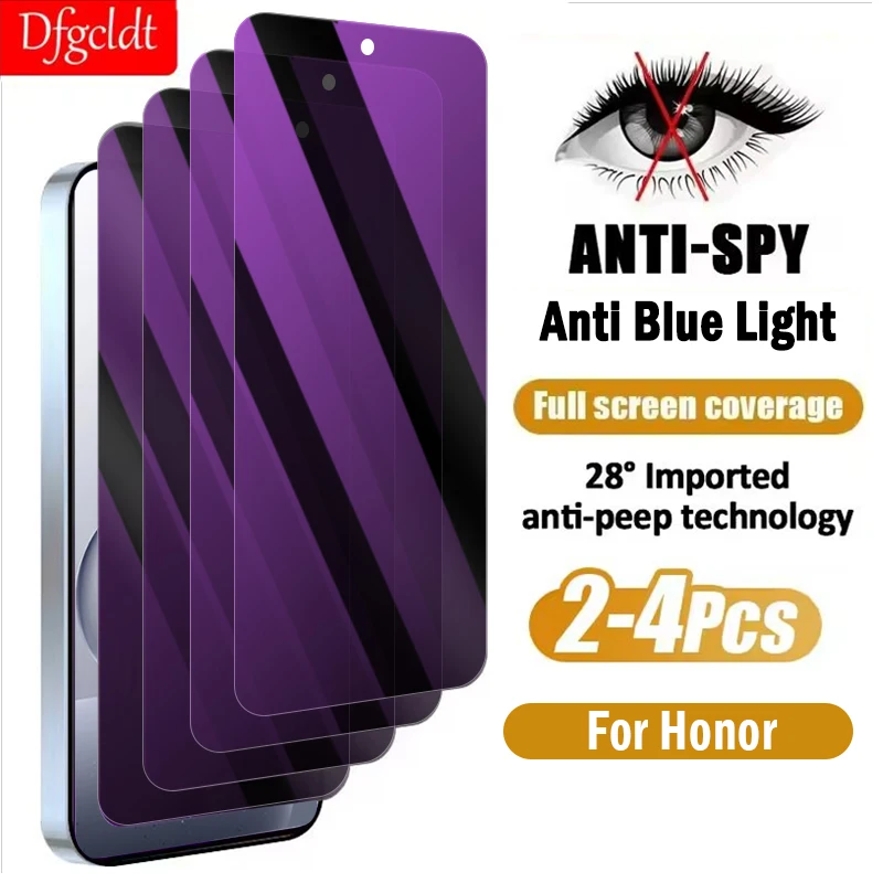 

Защитная пленка для экрана с защитой от синего луча из 2 предметов для Honor 500 400 Pro Win RT, закаленное стекло для Honor 400 200 90 Lite Smart 4G