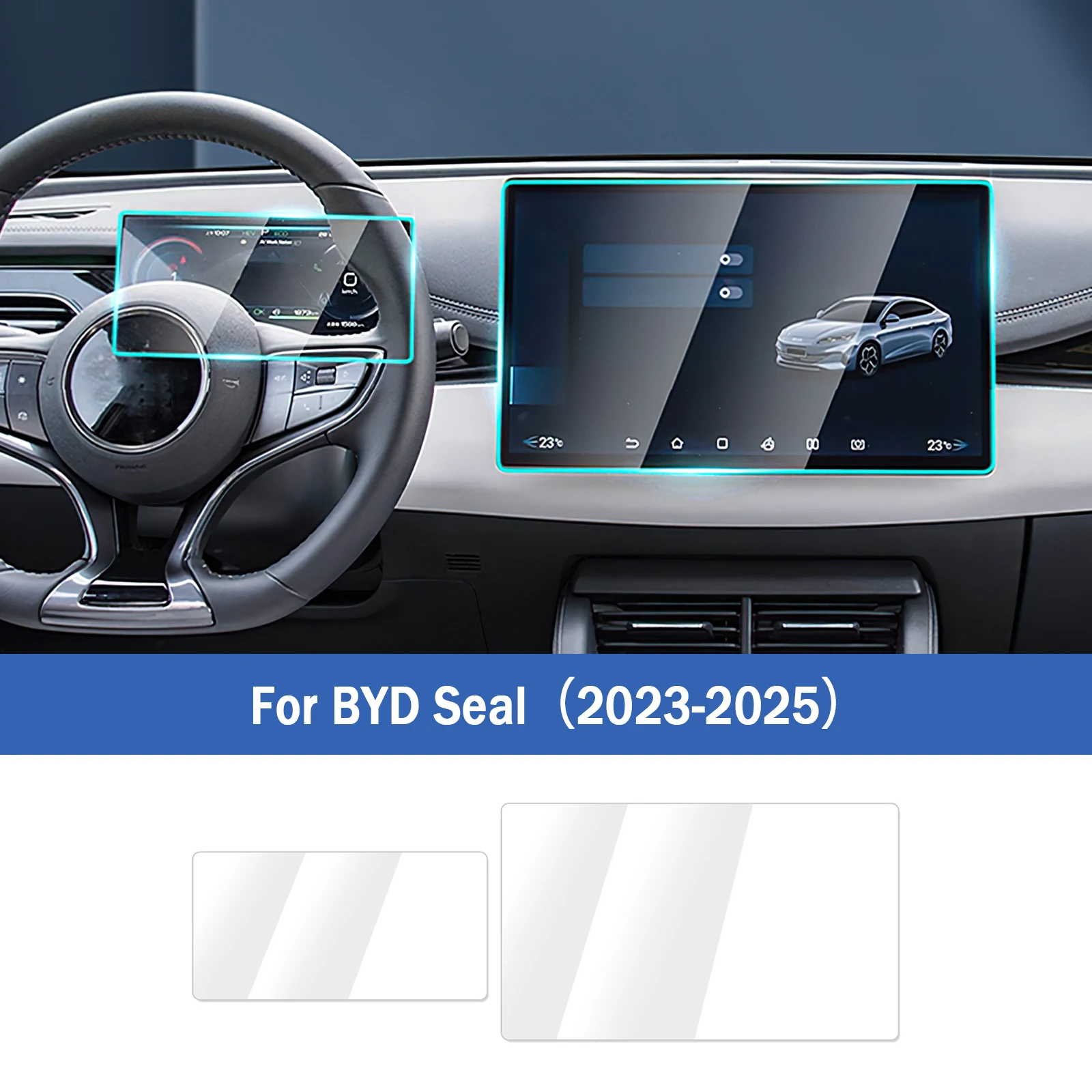 

Tempered Glass Protector For BYD Seal 15.6 inch 2023-2025 Car GPS Navigation Protective Film LCD Screen Anti-scratch Fitting
