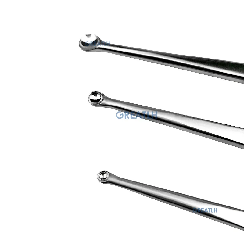 Double End Oval and Round Volkman Bone Curette Stainless Steel Orthopedic Surgical Instrument pet