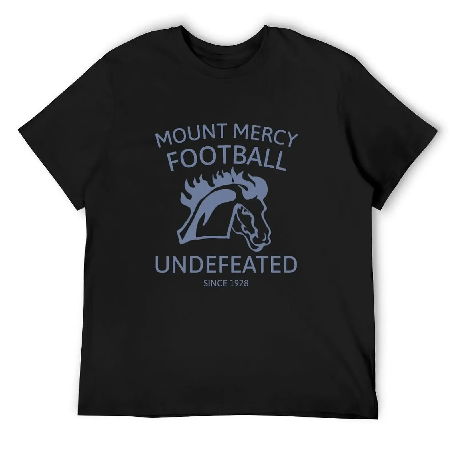 

Mount Mercy University Football: Undefeated T-Shirt summer clothes tops mens clothes