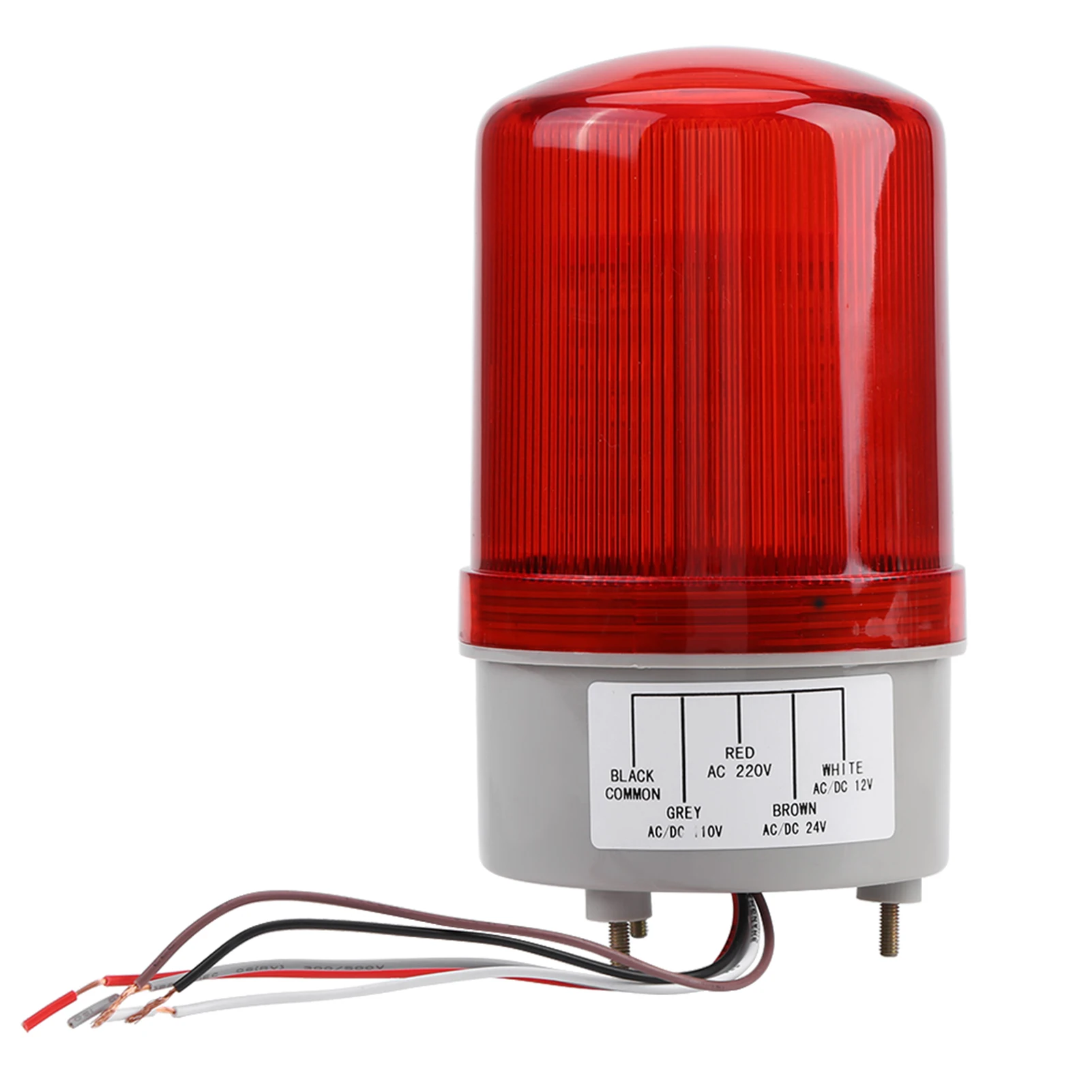 ZK20 1pc Red LED Emergency Warning Lighting Bulb Rotating Beacon Lamp AC220V