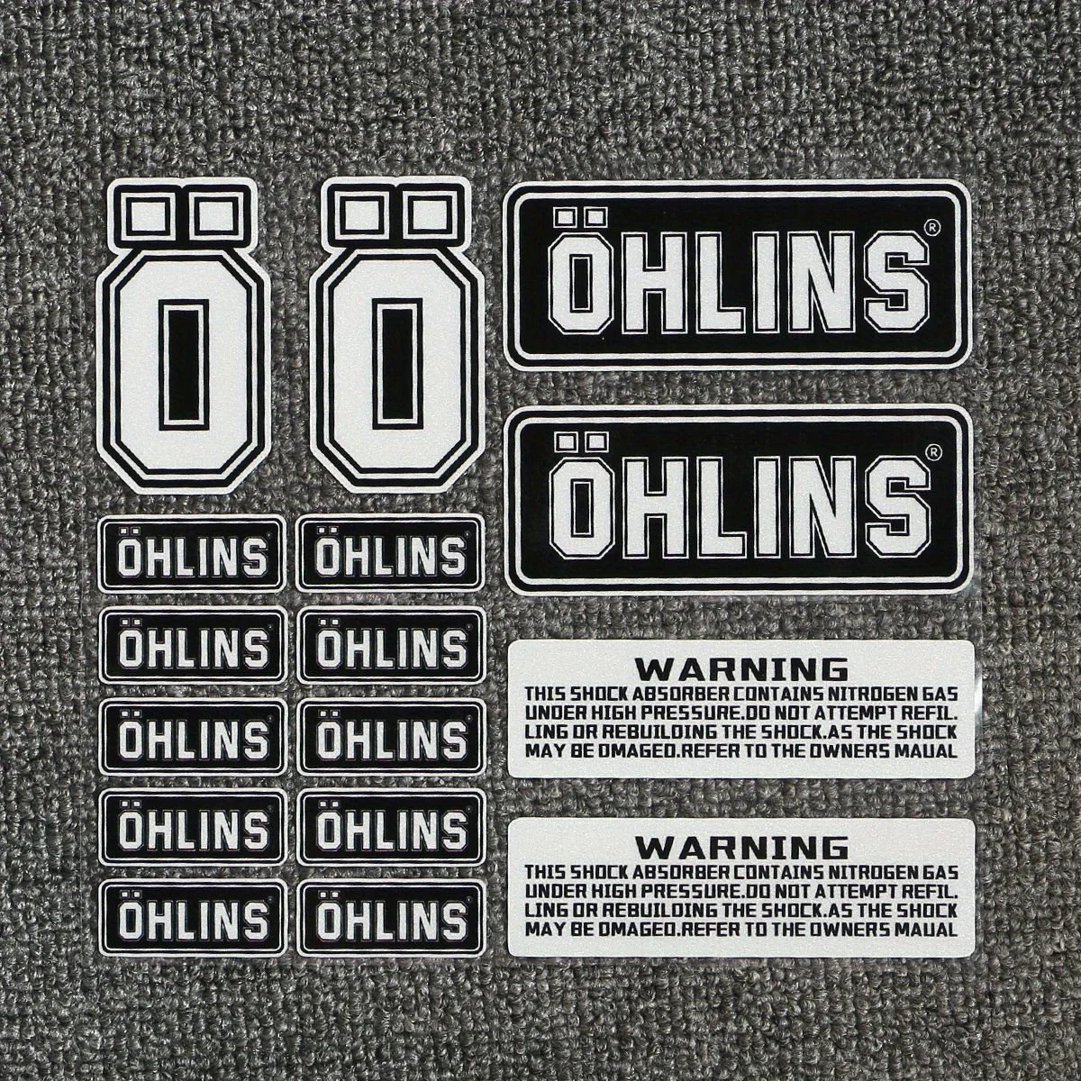 OHLINS ملصقات عاكسة للدراجات النارية تعليق صدمة ملصق مائي الديكور سباق الدراجة تعديل ملصق مضاد للمياه #4