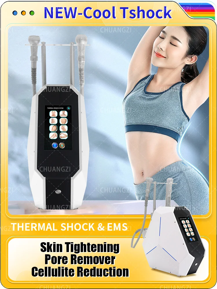 

EMS Cool T Shock Cryoskin 4.0 Machine Hot Cold Skin Tightening Fat Freeze Body Slimming Equipment Weight Loss Cellulite Removal