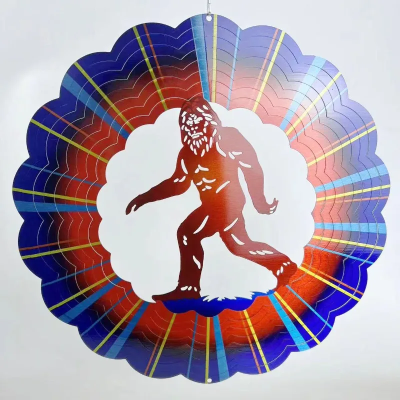 

3D Rotating Three-dimensional Wind Chime, Rooster,apes Decoration, Wind Rotating Outdoor Balcony Creative Hanging Decoration