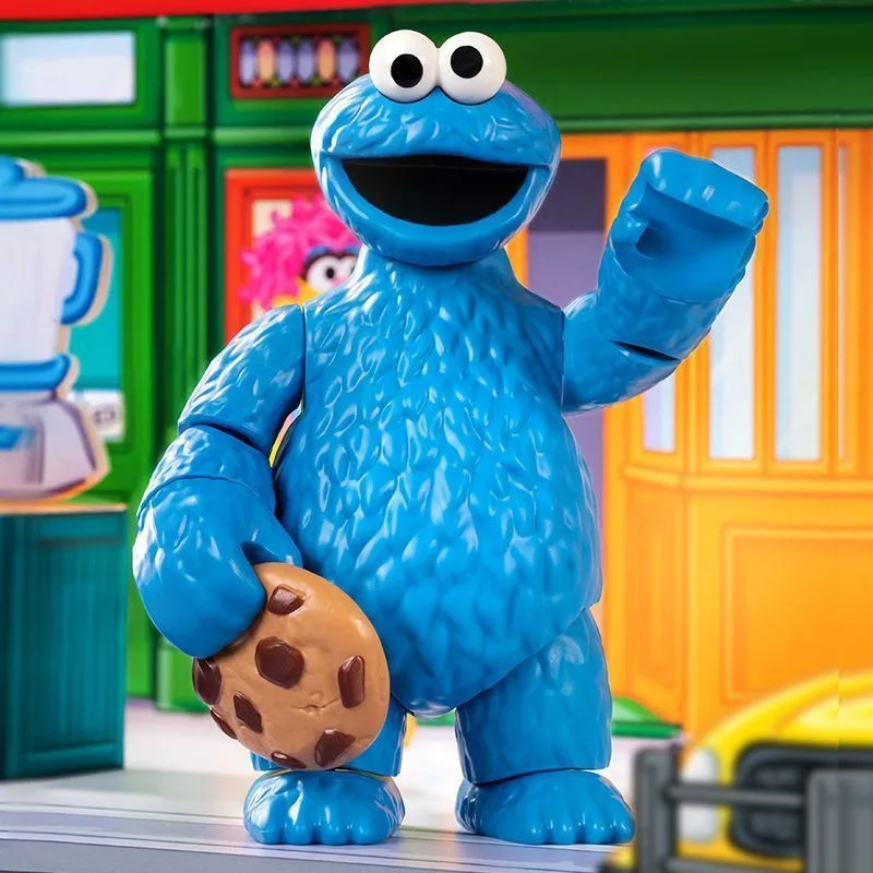 BLOKEES Sesamstraat Bouwblokkenpop Magic Edition Aimo Cookie Monster Big Bird Draagbaar Speelgoedmodel Decoratieve Cadeaus