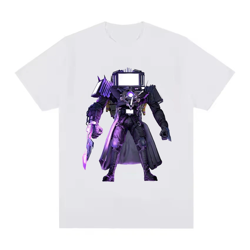 Skibidi المرحاض جديد تي شيرت للأطفال تيتان TV رجل مطبوعة المحملة القمم الكرتون صبي فتاة الملابس أنيمي الاطفال قصيرة الأكمام تي شيرت #5