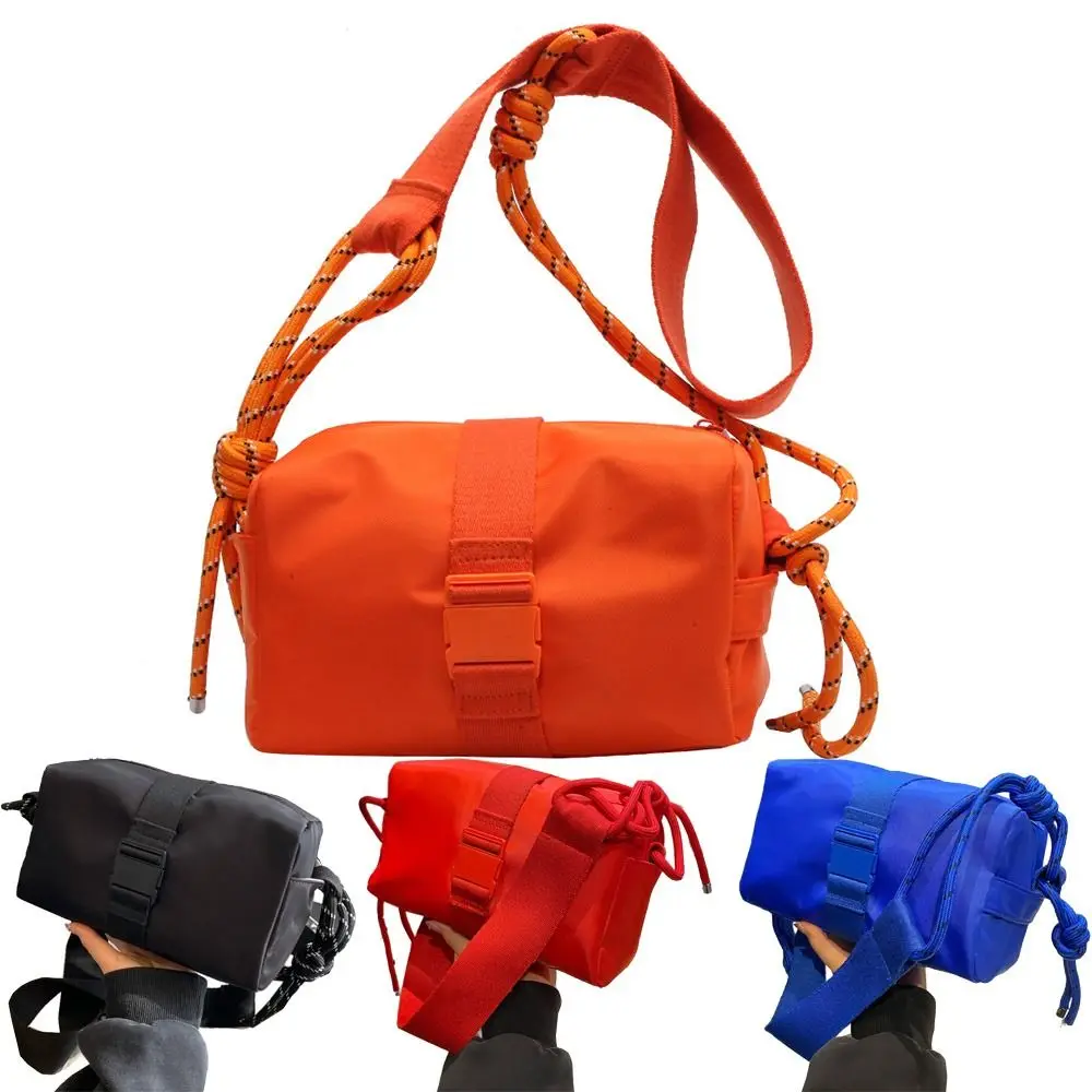 

High Capacity Women's Crossbody Bags Adjustable Zipper Pocket Toast Bag Waterproof Candy Color Casual Shoulder Bags Summer