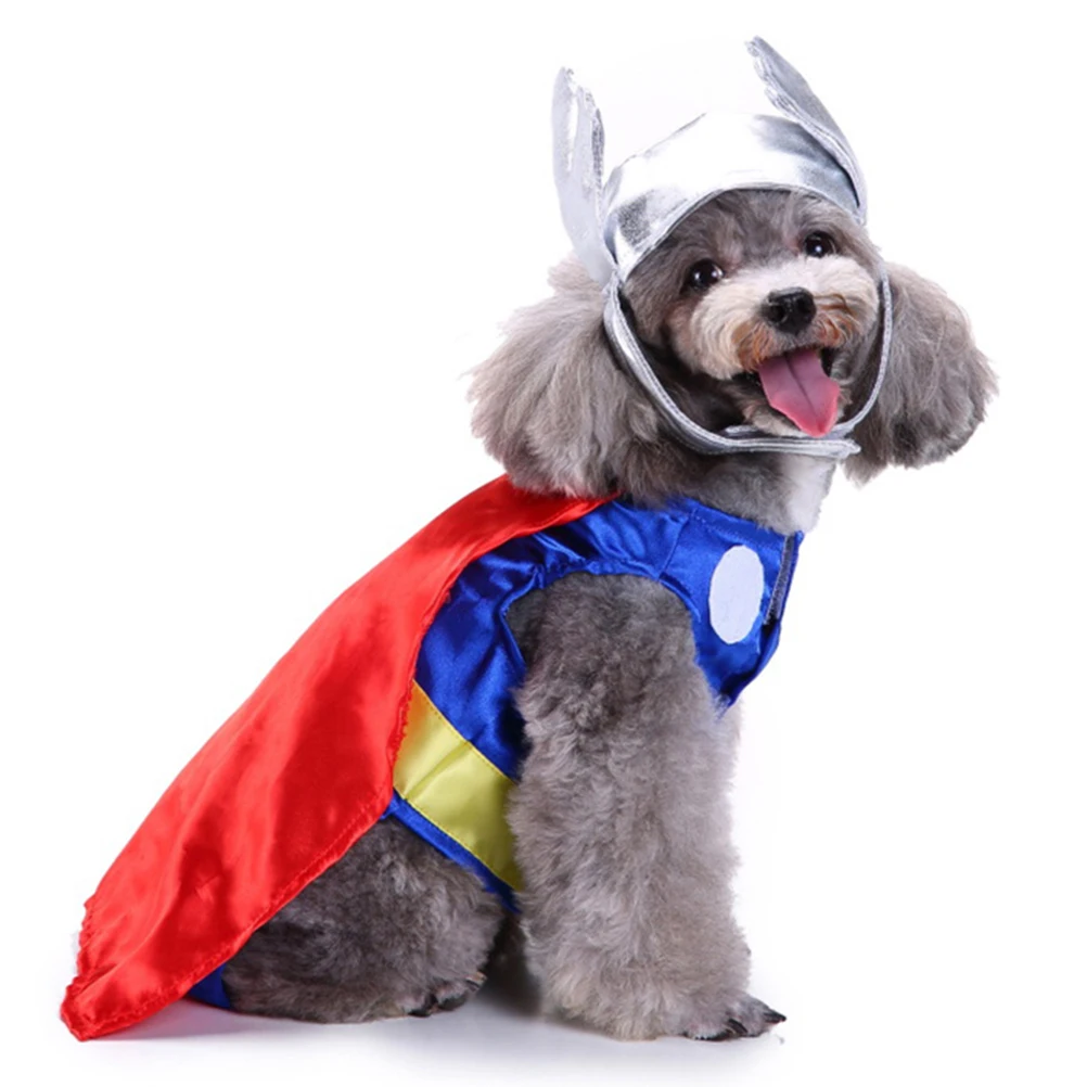 

1 Set Pet Outfit Hat Halloween Party Cosplay Clothes High Quality Polyester Skin-Friendly For Dogs Funny Decorative L Size Dog