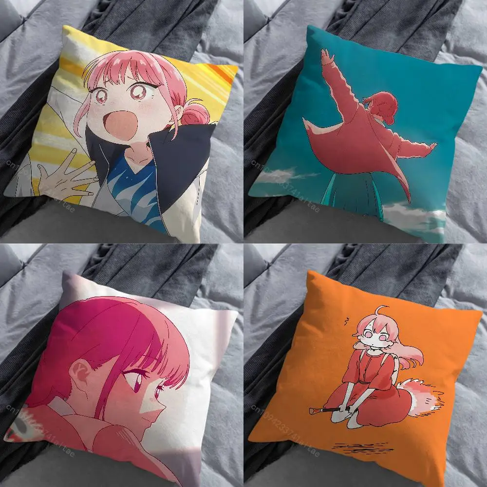 blue box Hina Chono Pillowcase for Sofa Room Office Decor Printing  Merchandise All-Match Cushion Cover