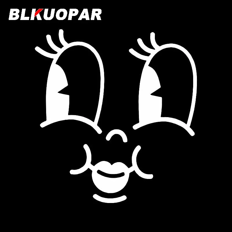 BLKUOPAR Retro 30s Mascot Silhouette Car Stickers Waterproof Fashionable Decals Bumper Car Assessoires Personality Decoration