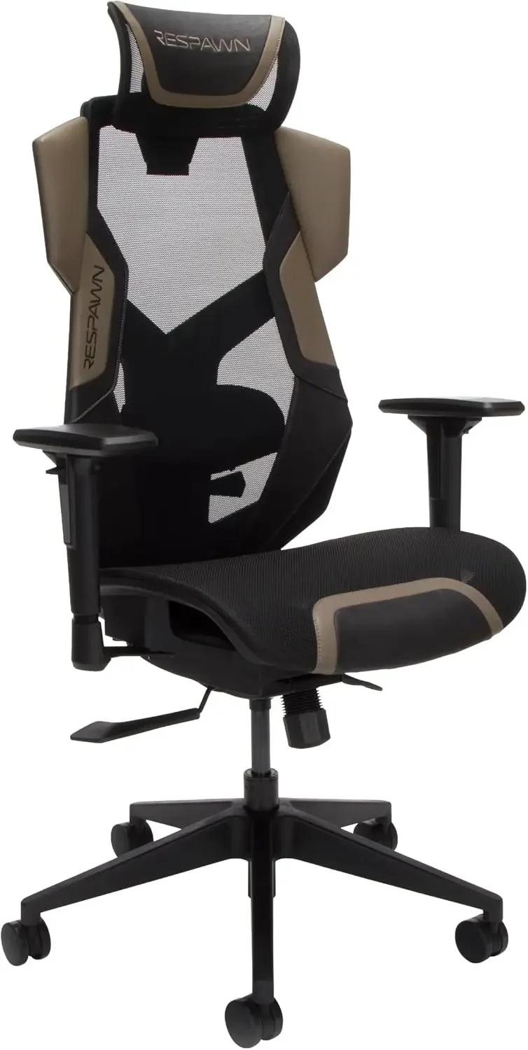 

FLEXX Ergonomic Office and Gaming Chair with Lumbar Support - Breathable Mesh Recliner with Headrest & Adjustable Arms, Comfy Ho