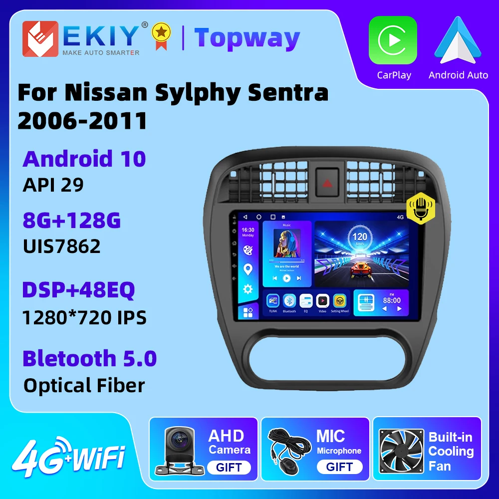 

EKIY Car Radio For Nissan Sylphy Sentra 2006-2011 Android Multimedia Video Player Navigation GPS Stereo Carplay Head Unit