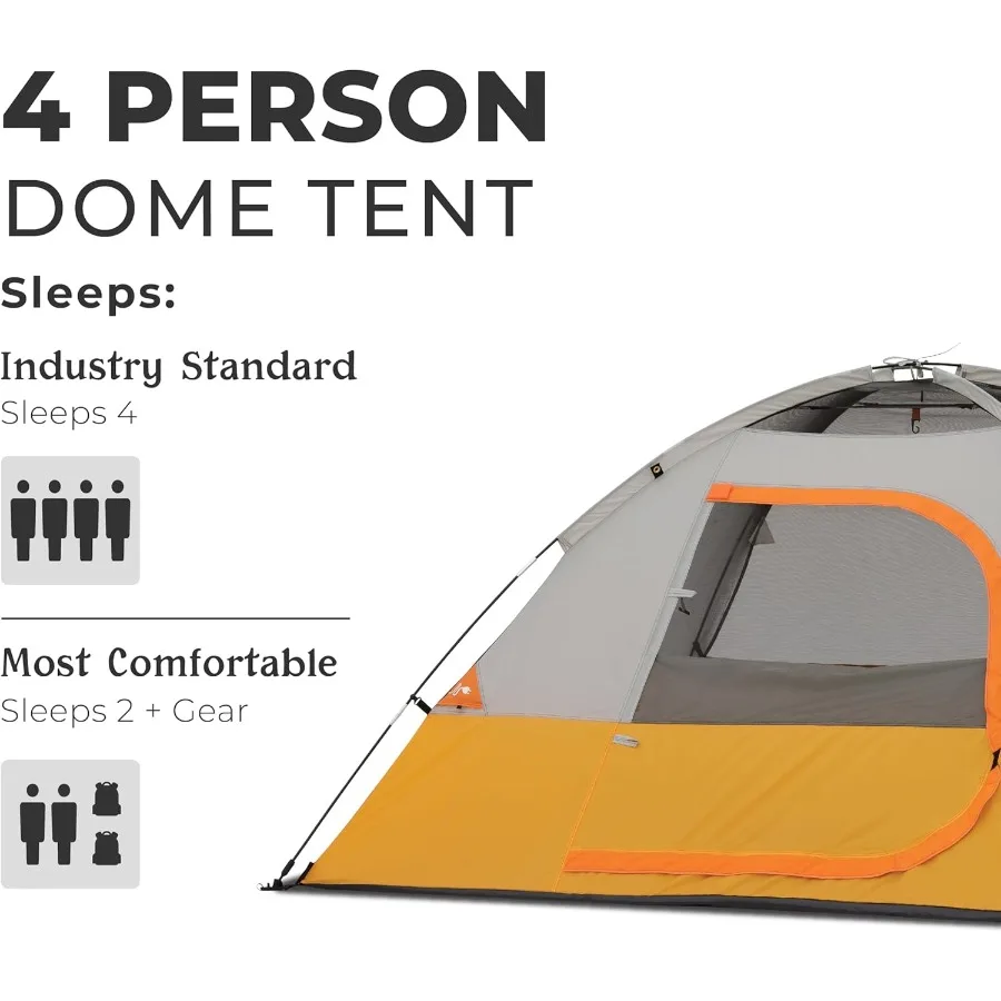 خيمة قبة متينة وواسعة للتخييم العائلي والمشي لمسافات طويلة وحقائب الظهر متوفرة في 3 أشخاص و4 أشخاص و9 أشخاص بمقاسات