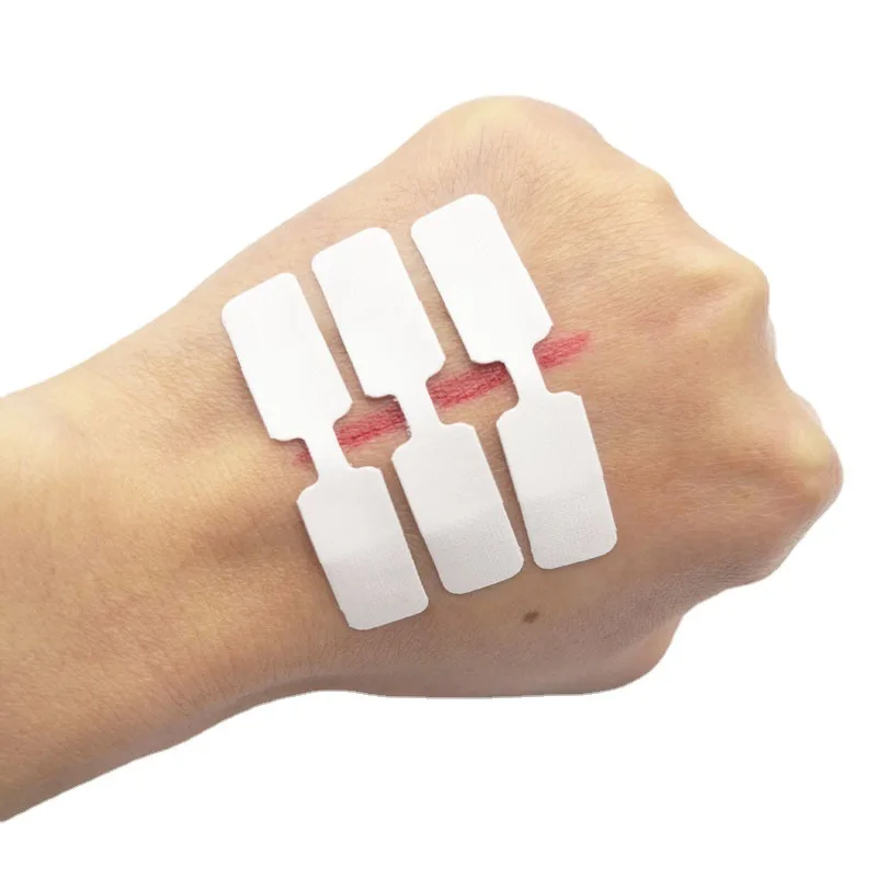 

10pcs Disposable Convenient Needle Free Waterproof Band Aid Butterfly Glue Wound Closure Tape