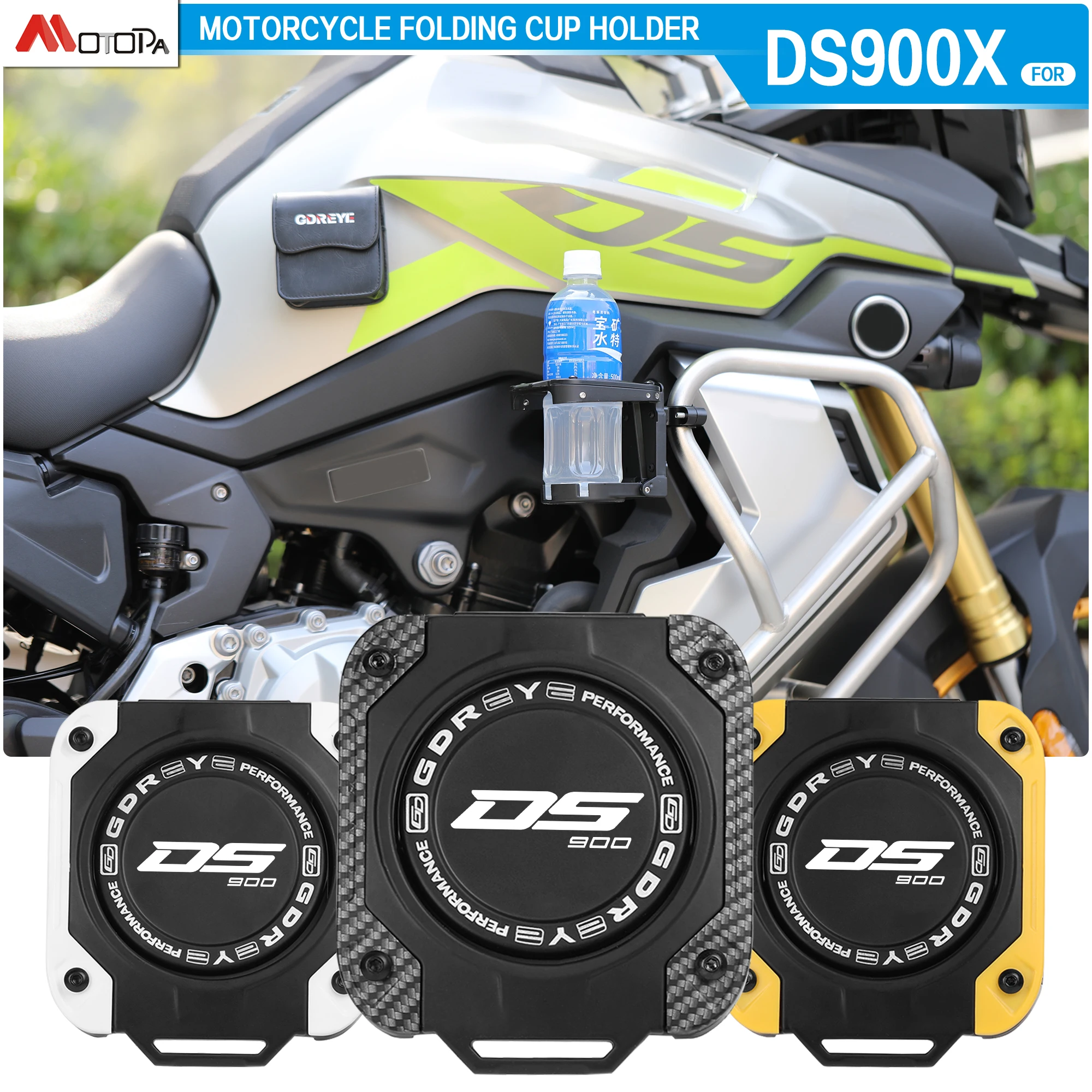 

Motorcycle Beverage Bottom Beverage Cup Aluminum alloy cup holder Water Cup Holde For Loncin Voge DS900X DS525X 900 DSX 525