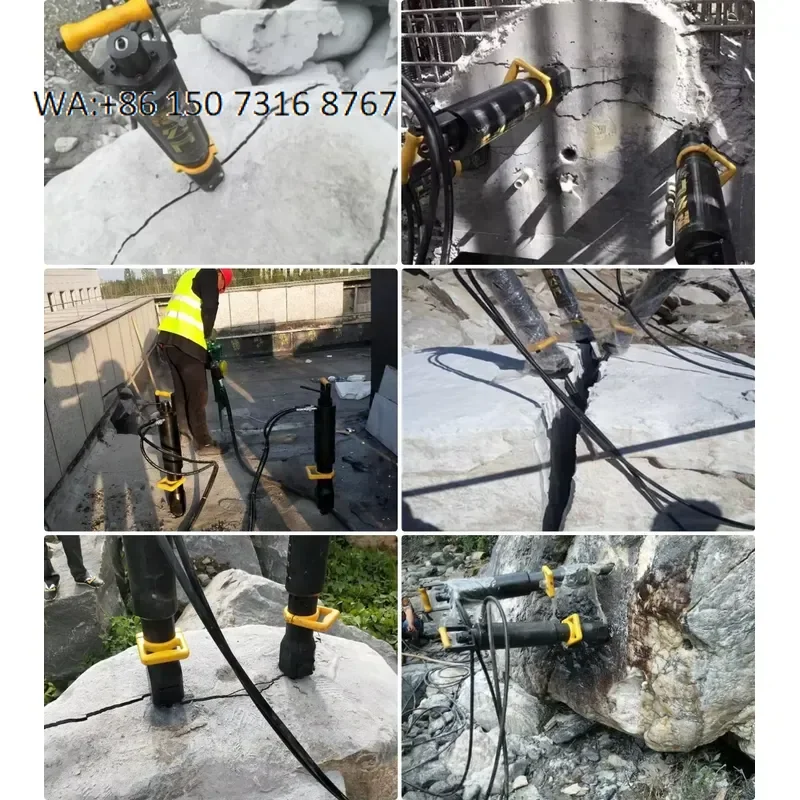 Hydraulic Rock Splitting with Engine 8HP Power for Rock Splitting