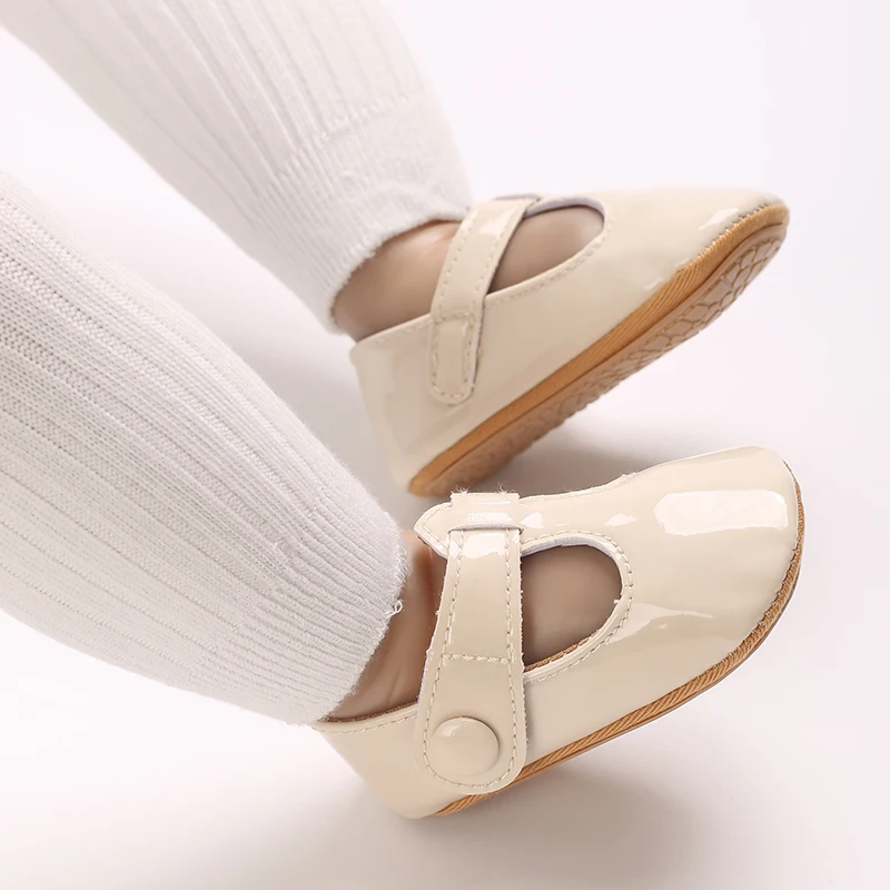 5-Farben neue 0-18mmonate rretr Mary Jane Frühling Babys chuhe Pu Neugeborene Mädchen Schuhe erste Wanderer Prinzessin Bowknot Baby Prewalke – Detail 15