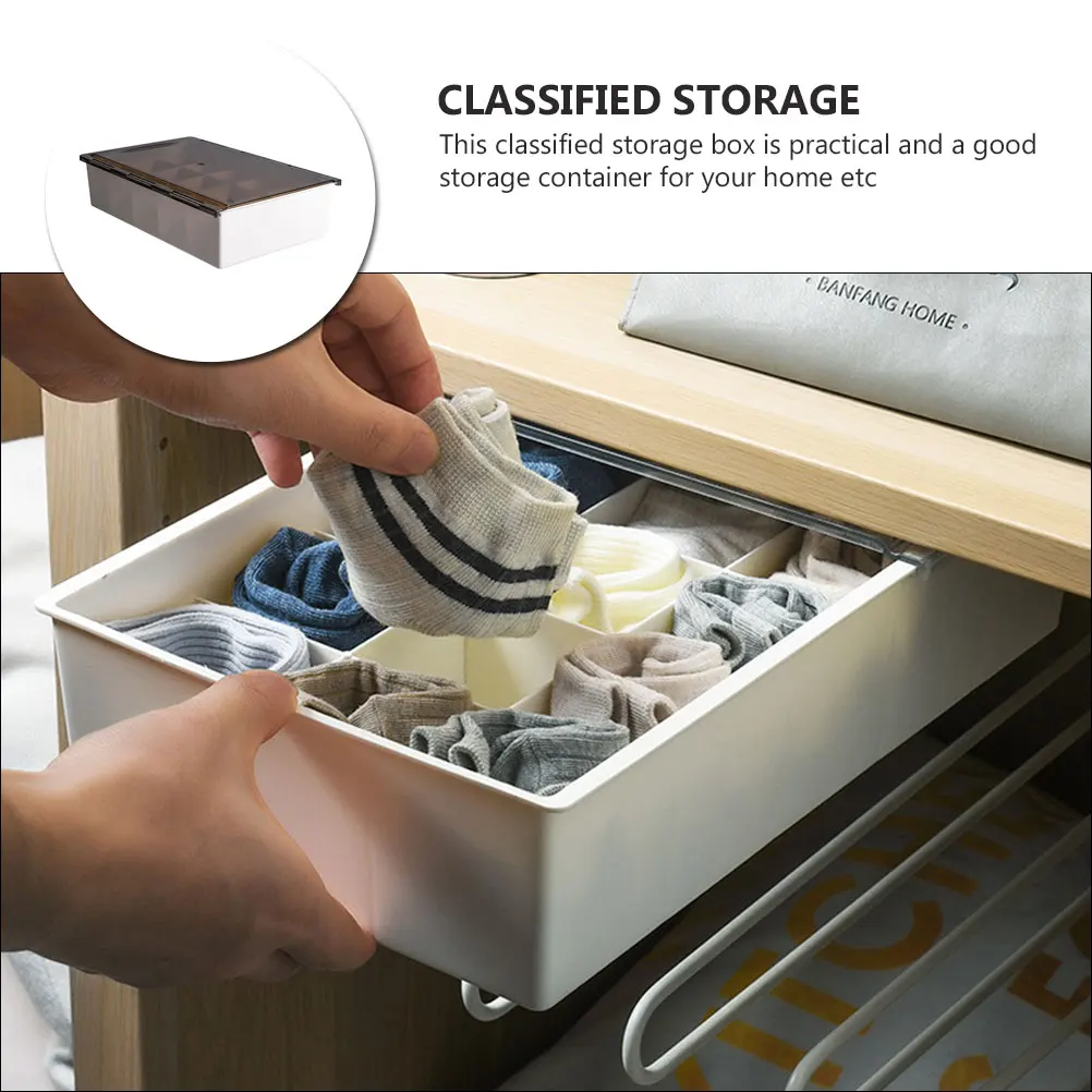 

Drawer Storage Box Closet Sock Organizer with Drawers Partition Pp Socks Lingerie