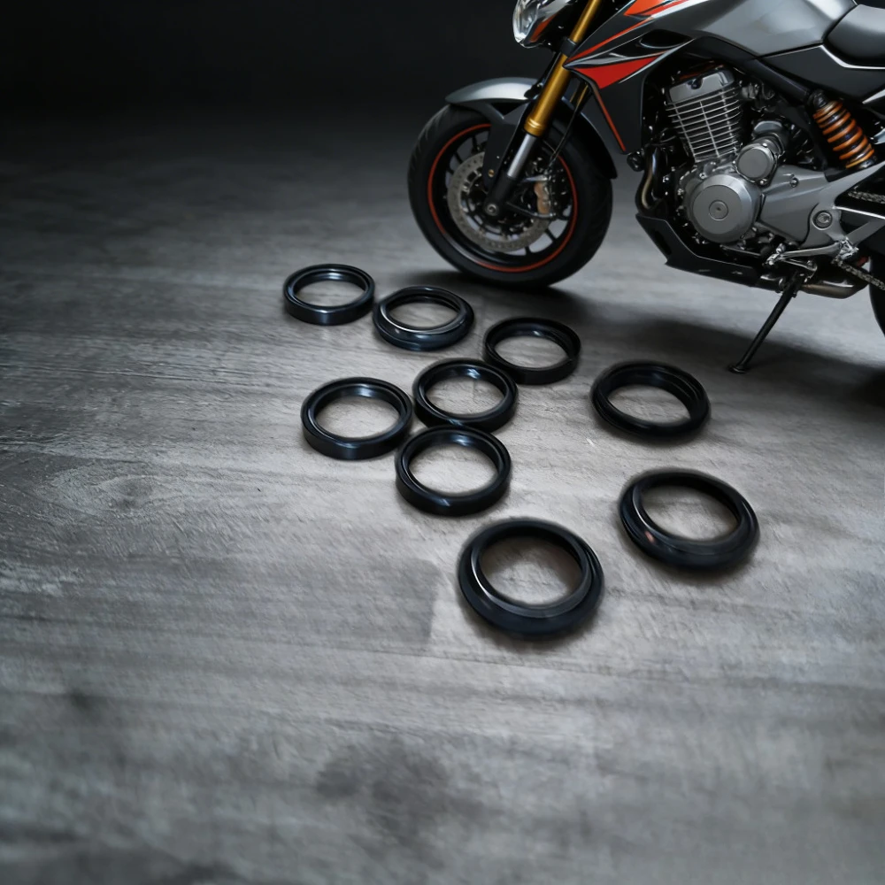 

2pc/4/8/16pc 41x53x8/10.5 Front Fork Damper Oil Seal and Dust seal 41*53*8/10.5 For Kawasaki for Suzuki for Yamaha XVS650 GSF250