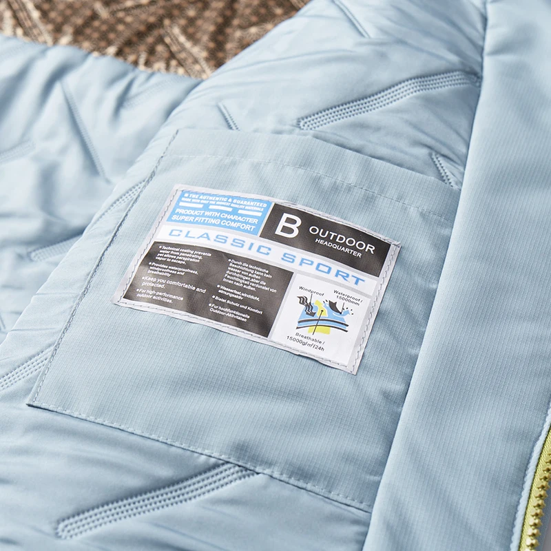 JNLN Men's Winter Warm Windbreaker Graphene Inner Waterproof Fleece Jackets Hiking Camping Climbing Skiing Thermal Rain Coat view 6