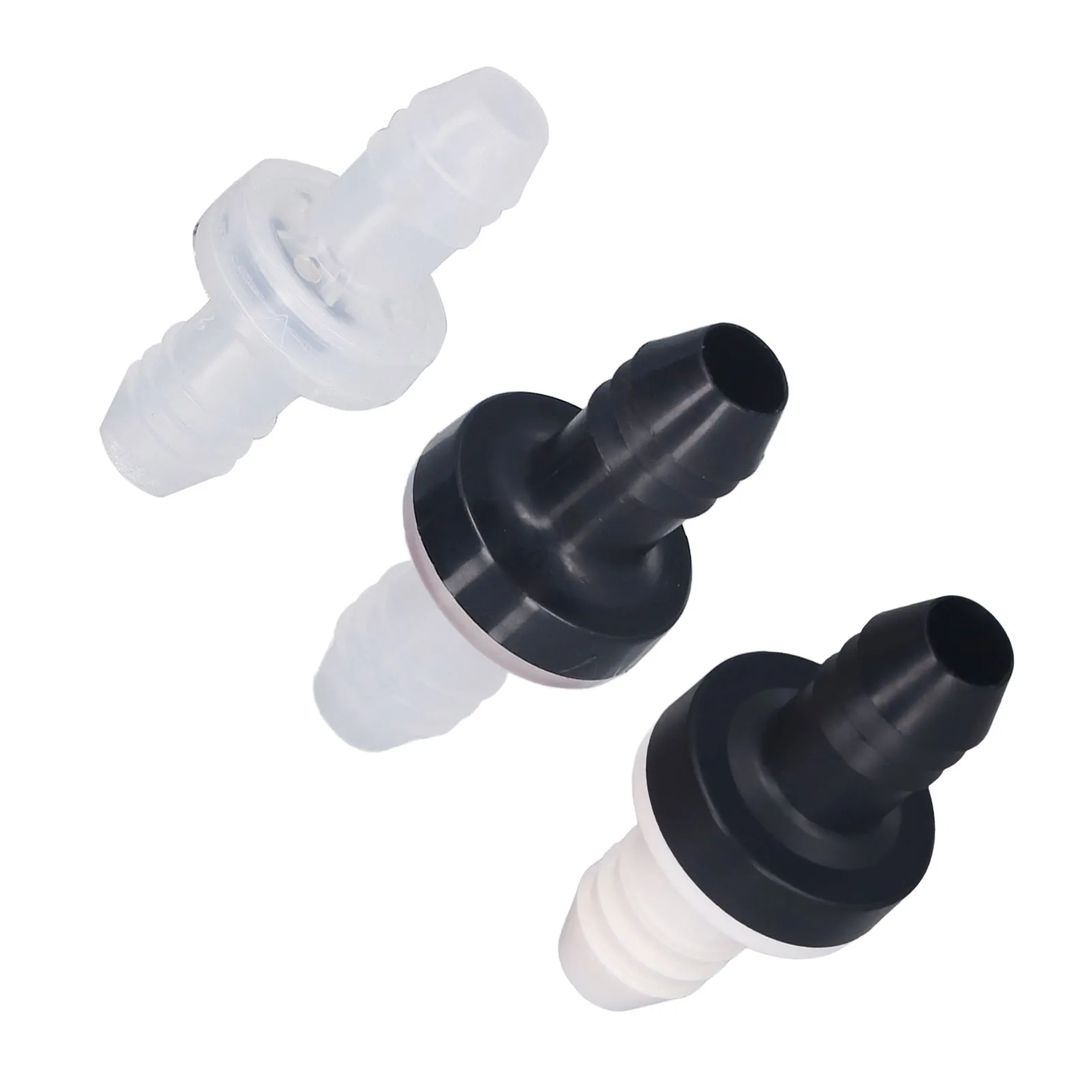Check Valve Plastic Non Return 1 Way Inline Valve for Liquid and Gas 3/8inch 10MM Interface Diameter Non Return Check Valve