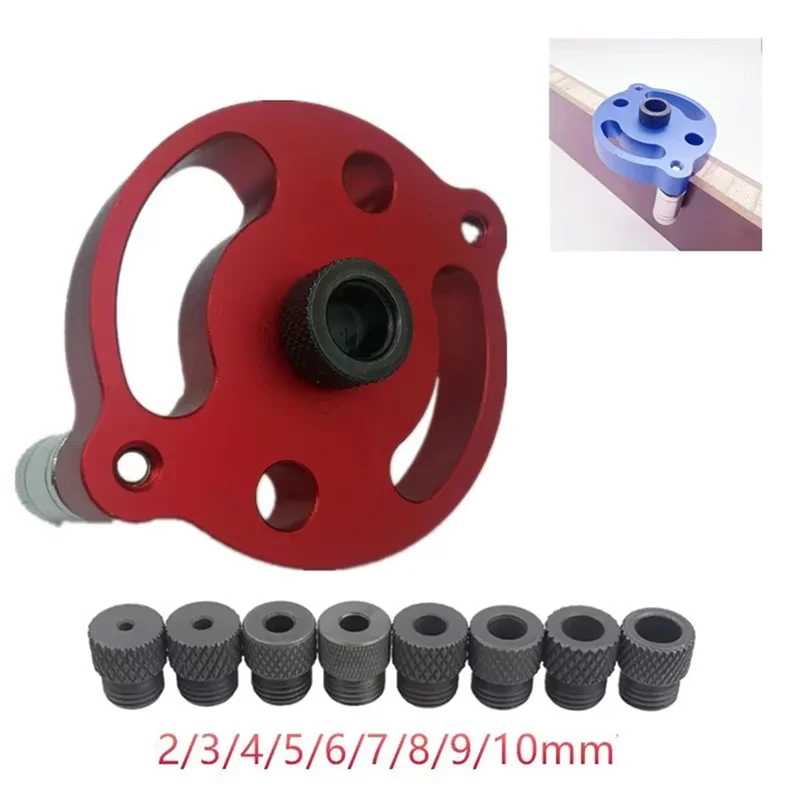 

MCGS-Woodworking Hole Puncher Vertical Doweling Jig 3-10Mm Self-Centering Drill Guide Locator
