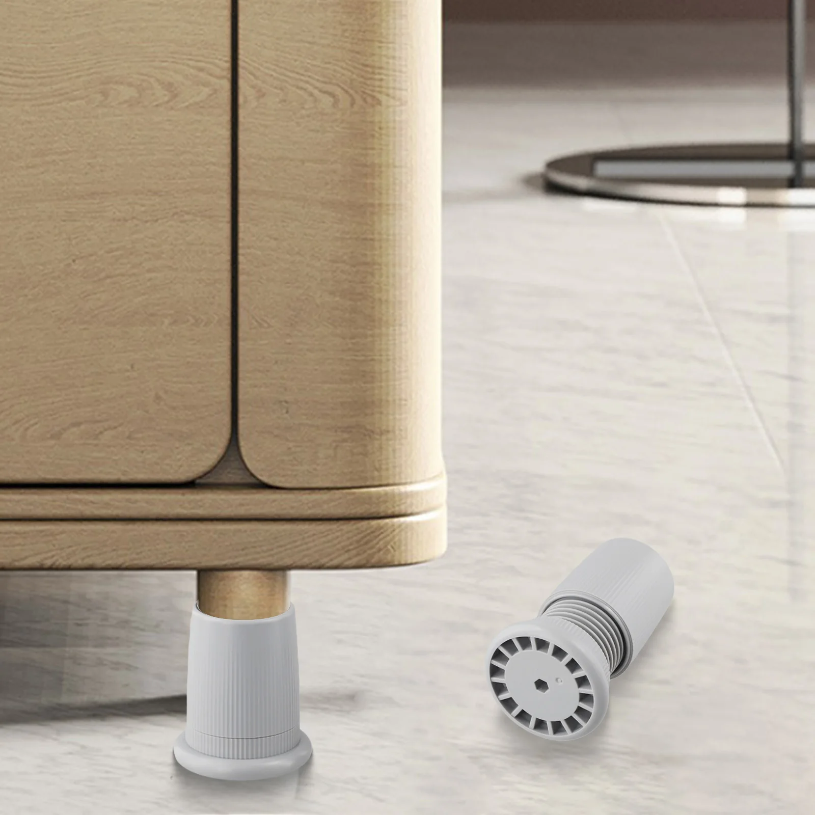 Anti-Slip Risers Adjustable Furniture Risers Multi Purpose Furniture Lift Versatile Use Easy Installation Hassle-Free Setup