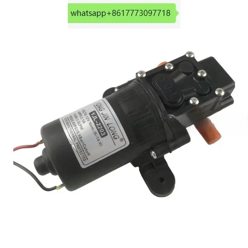 

Электрический опрыскиватель 12 В, мембранный насос, небольшой двигатель, водяной насос, тип 2203, интеллектуальный переключатель давления, сельскохозяйственный