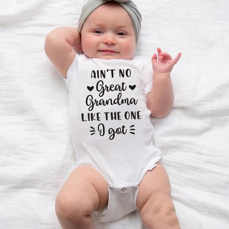

Не нет великой бабушки, как одна детское боди с принтом, забавный комбинезон для младенцев, комбинезон с короткими рукавами для новорожденных, наряды