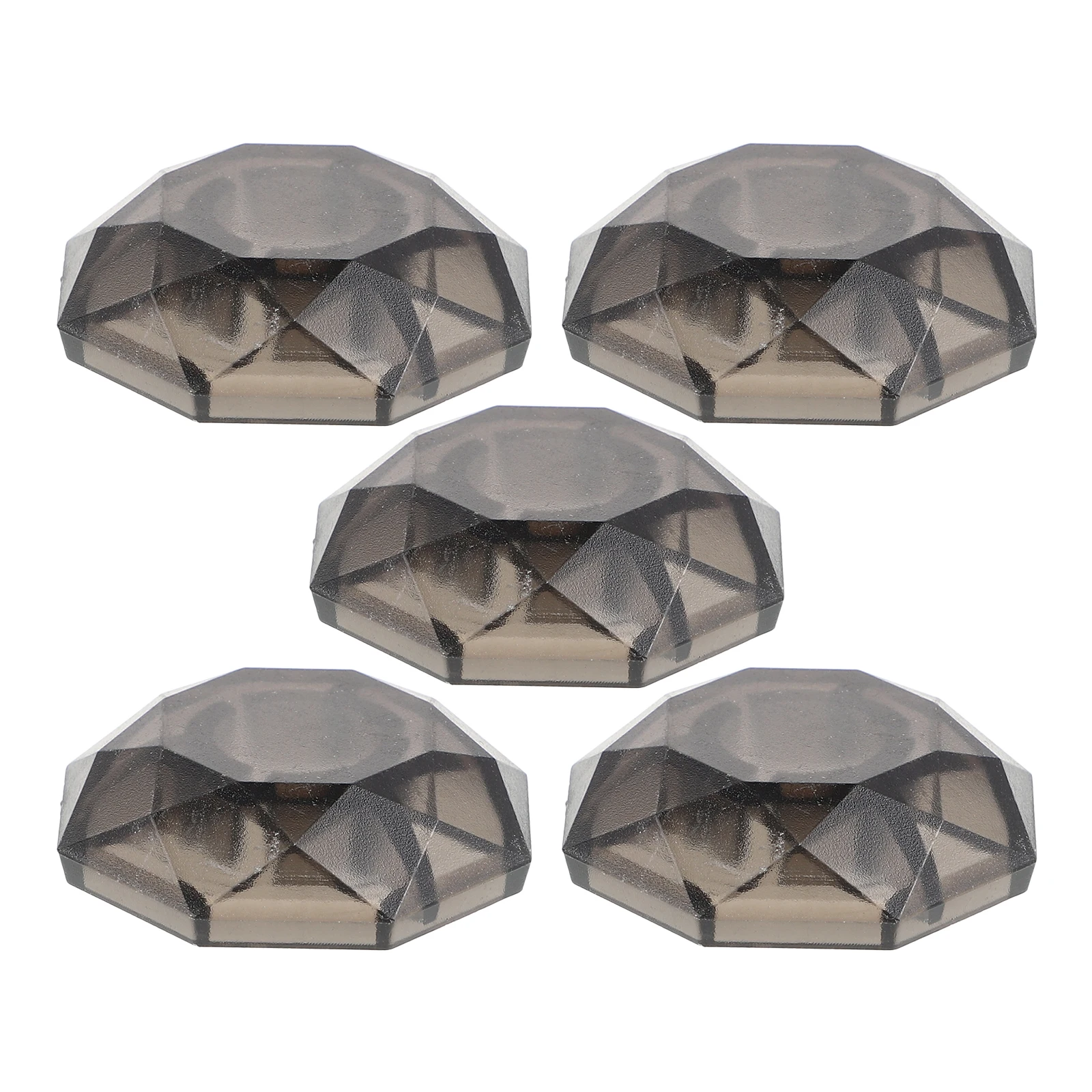 

5 Pcs Stepping on The Nail Cap Footswitch Toppers for Guitar Pedal Protection Cover Plastic Effect