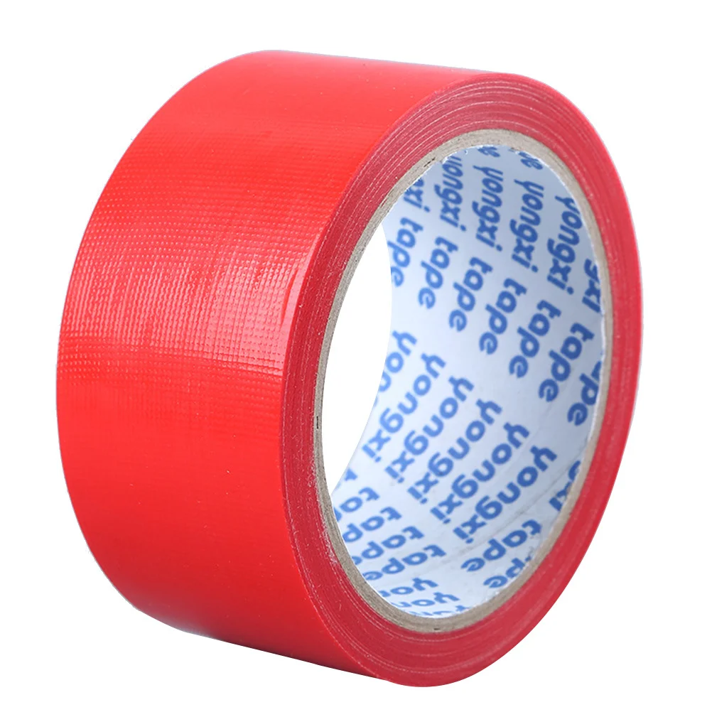Strong Adhesive Waterproof Single-Sided Cloth Tape Red 5cmx13m for Electrical Equipment Carpet Floor DIY Stage Masking