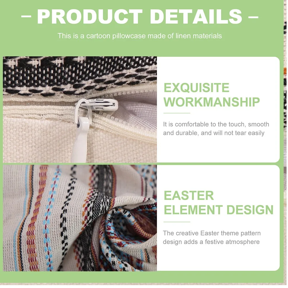 

Cotton Pillow Cover Ethnic Design Throw Pillowcase for Living Room Bedroom Home Decor Use Pillow Cover Home Pillowcase Decor