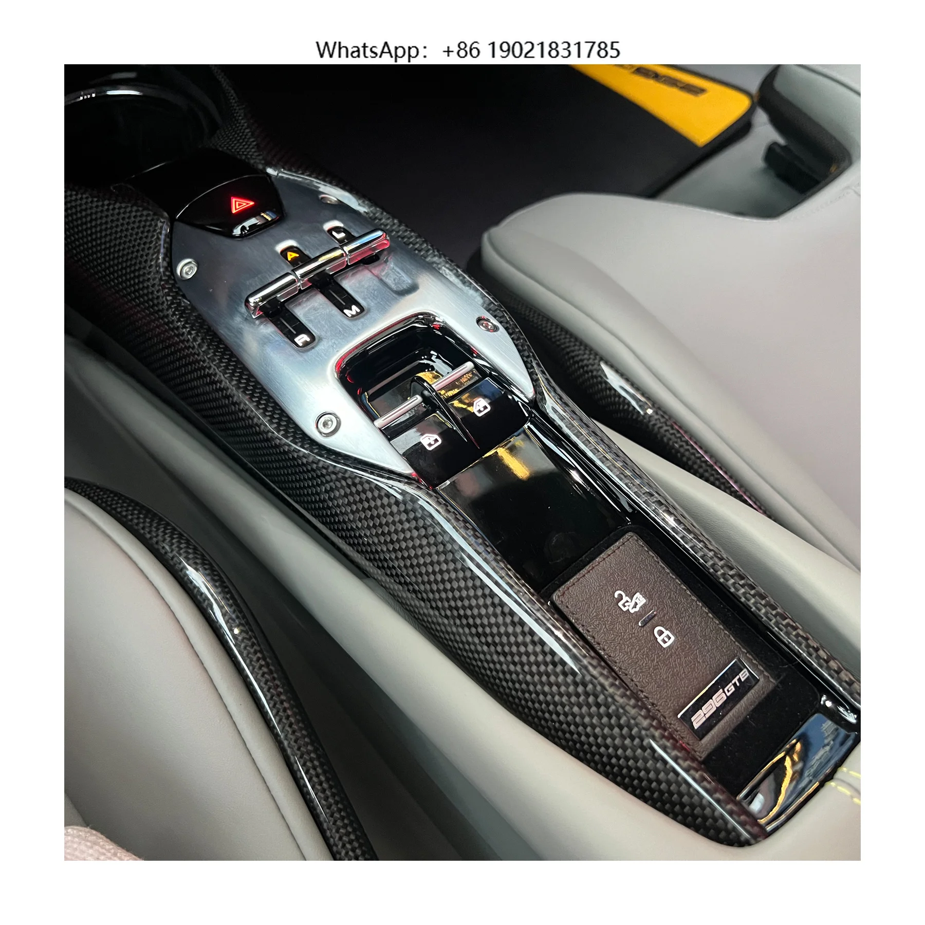 296 OEM Style Auto Parts Dry Carbon Fiber Automotive Accessories Car Interior Shift Center Control Panel  296