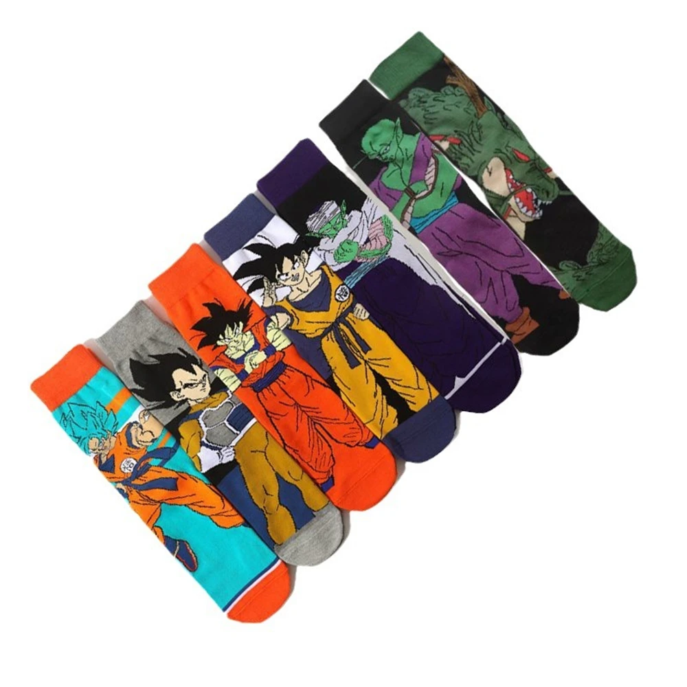 Anime Dragon Ball Son Goku Kakarotto Bejīta Yonsei Shenron Piccolo Socks Cosplay Adult Unisex Clothing Sock Accessories Props