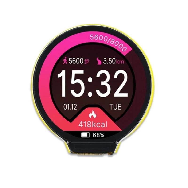 

1.28inch Circular 240x240 IPS Touchscreens Display Module Featuring ESP32 P9JB