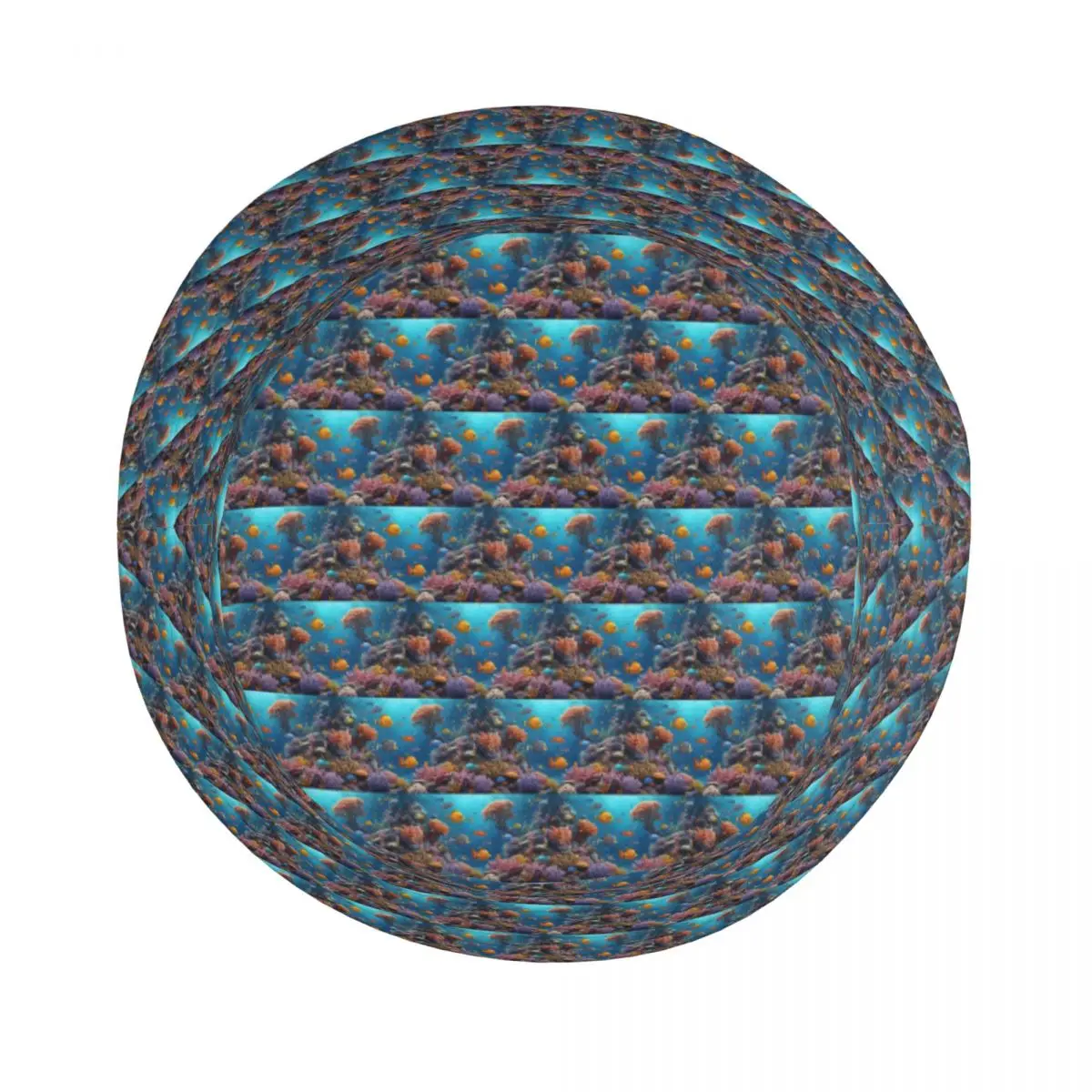 العالم تحت الماء مع الشعاب المرجانية الاستوائية الأسماك قبعة بحافة بنما قبعة الأطفال بوب صياد القبعات لصيد الأسماك رجل امرأة