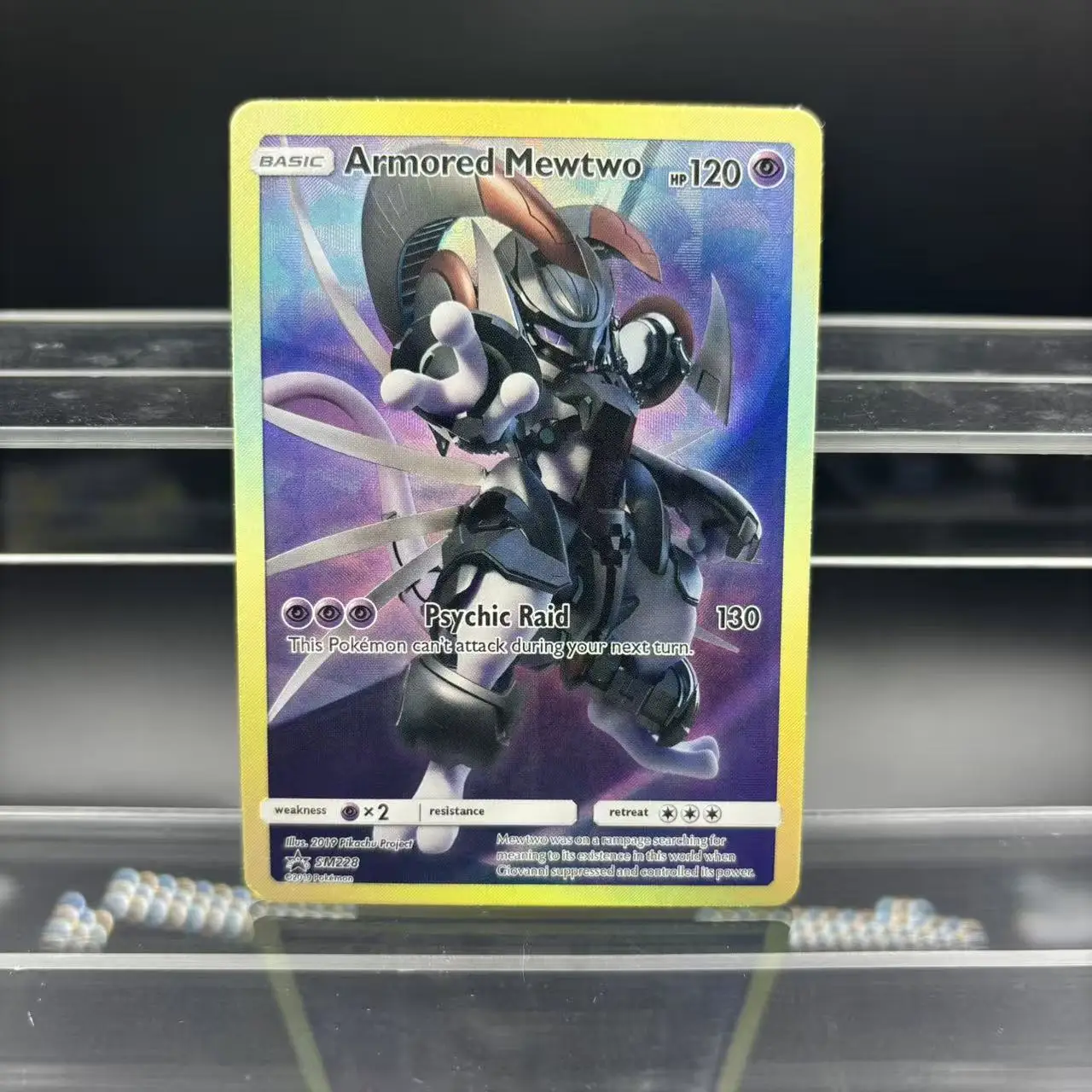 لتقوم بها بنفسك PTCG جمع بطاقات Zekrom Umbreon Espeon Mewtwo GX EN بطاقة واحدة ذاتية الصنع لعبة كلاسيكية أنيمي بطاقة هدية لعبة