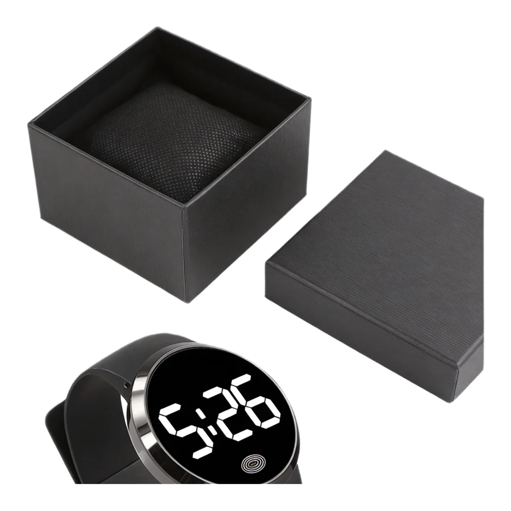 Car Luminous Car Clock LED Large Screen Touch Type Electronic Watch Creative Car Supplies Novelty For Most Cars Accessories