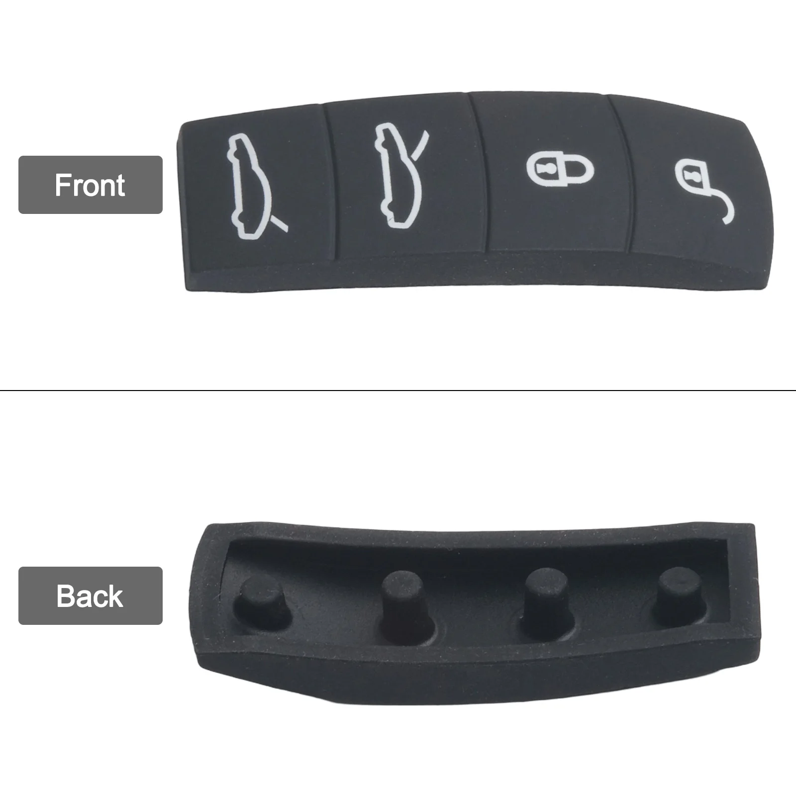 

Для Cayenne для Macan Cayman для Panamera 3/4-кнопочный автомобильный ключ, черный силиконовый коврик для кнопки, аксессуары