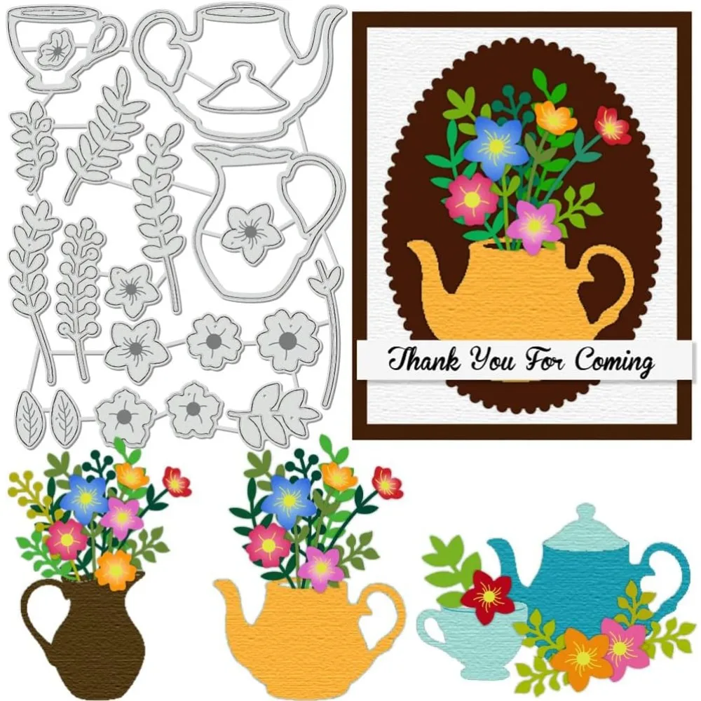 Blumen-Stanzformen aus Kohlenstoffstahl für DIY-Scrapbooking, Fotoalbum, dekorative Prägung, Papierkarten, Grußkartenform