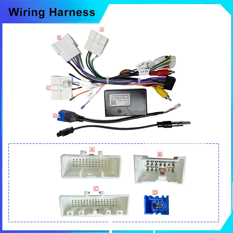 16pin Car Power Cord Wiring Harness Canbus Adapter for Renault Clio 4 captur kaptur 2015 RADIO WIRE CABLE