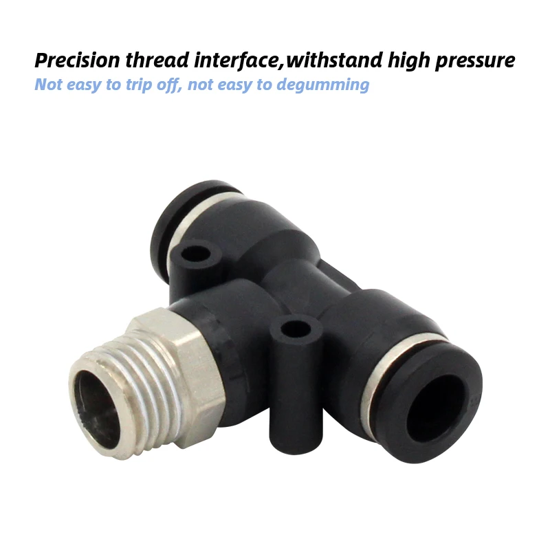 PB Series Male Branch Tee quick-acting air pipe cylinder solenoid valve PB6-01/8-02/10-03 PB8-01